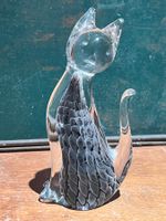 Vintage Katze Murano Glas, Tier Figur