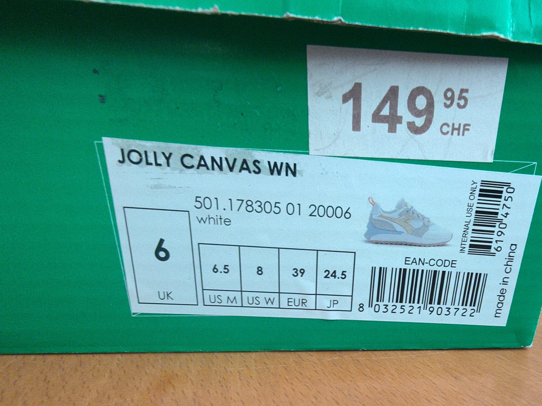 Diadora Scarpe da donna: Sneaker Diadora, Grösse 39, Neu. – Nuovo (secondo la descrizione) da St. Gallen venduto da Ovi777 4