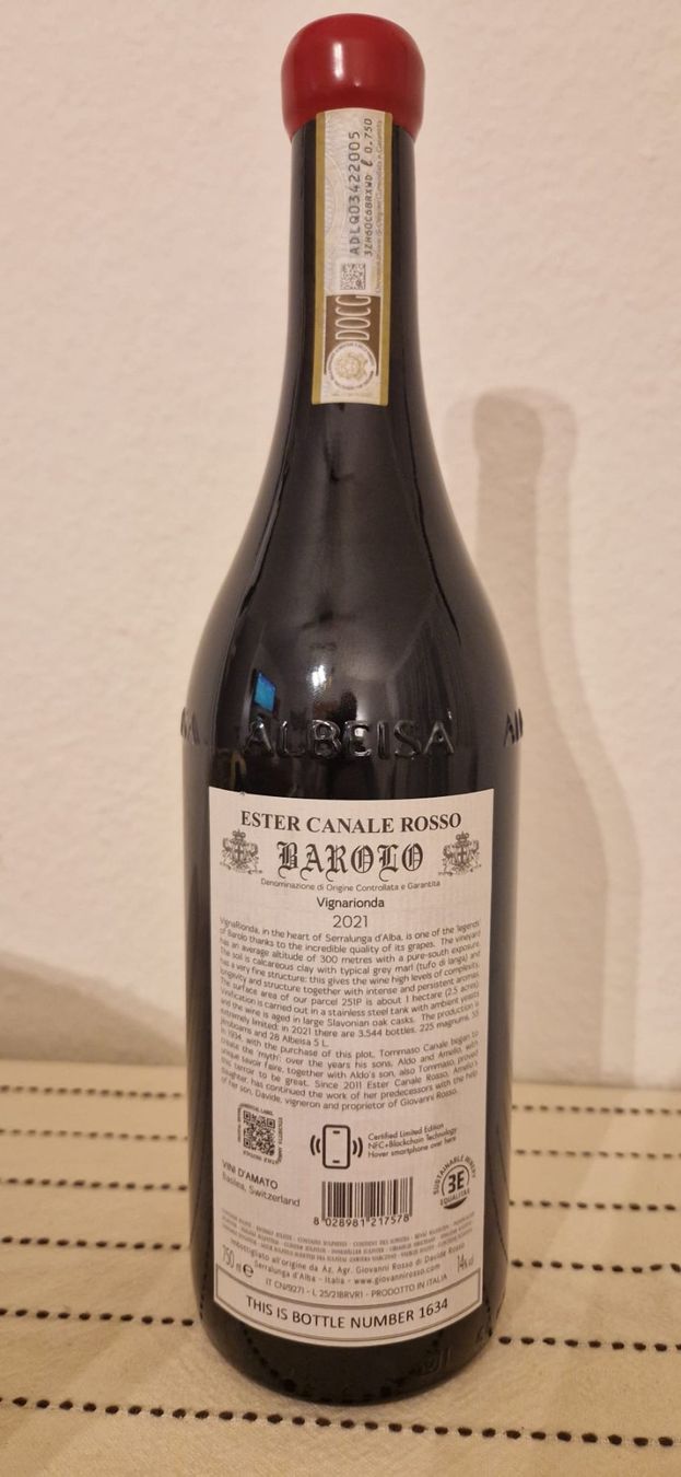 Vino: Barolo Ester Canale Rosso 2021 - 100 punkte – Nuovo (secondo la descrizione) da Basel venduto da ann_ks5f 5