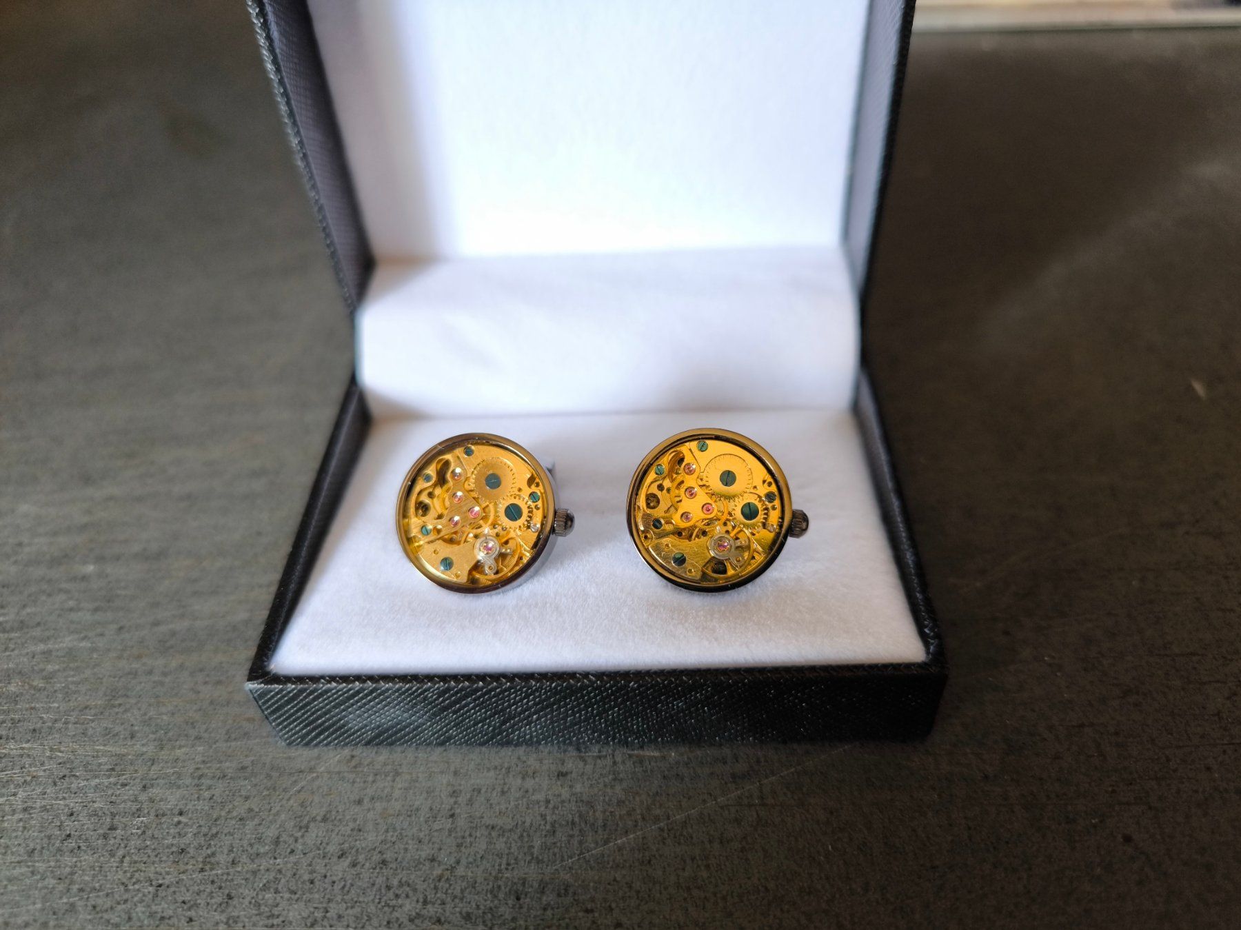 Gemelli: Steampunk Manschettenknöpfe, Cufflinks, Manschetten-Knöpfe – Nuovo (secondo la descrizione) da Schwanden GL venduto da UHRKNALL 4