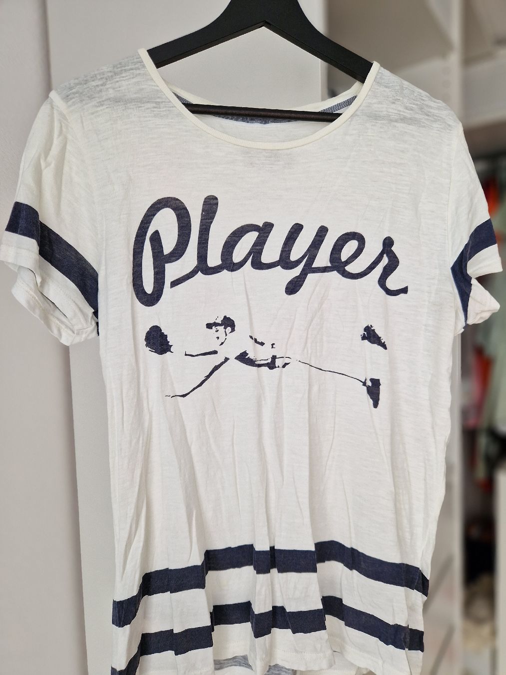 Paul Kehl T-shirt: Paul Kehl "Player"-Shirt weiss, Gr. S – Usato da Wittenbach venduto da jo_bi93