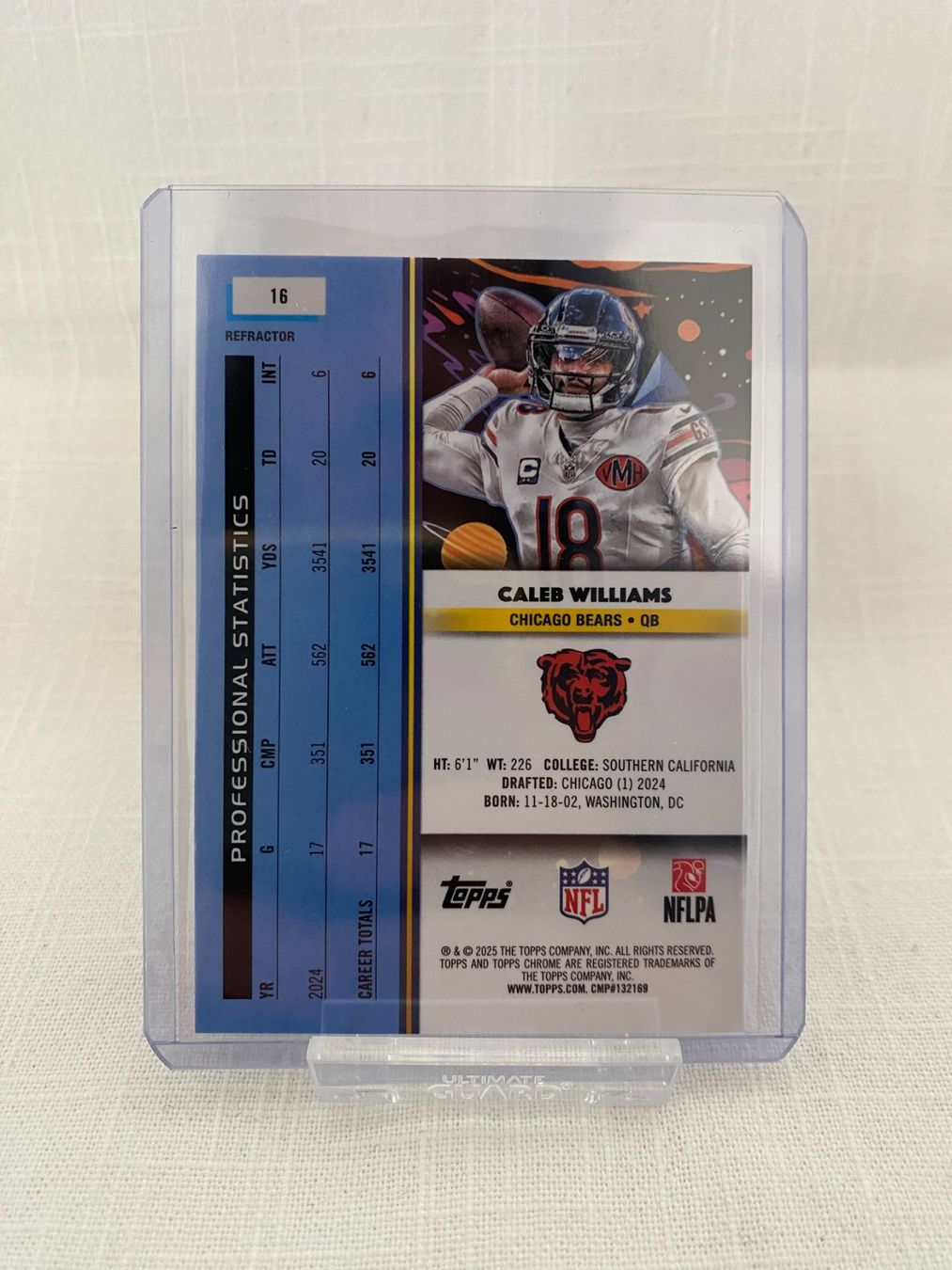 Topps Carte collezionabili: 2025 Topps Cosmic NFL Caleb Williams Refractor Chicago Bears – Nuovo (secondo la descrizione) da Rottenschwil venduto da Sigma_Freud 1