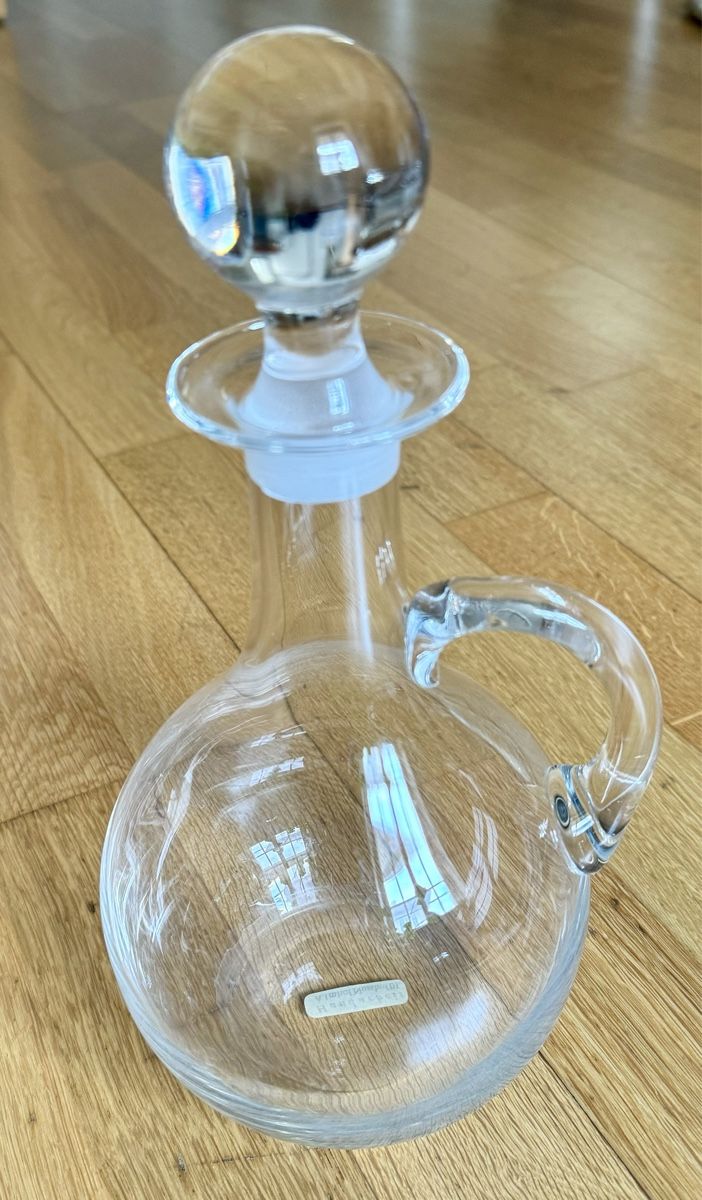 Caraffe: Glaskaraffe, handgemacht, Nusshof BL – Usato da Basel venduto da superbusi