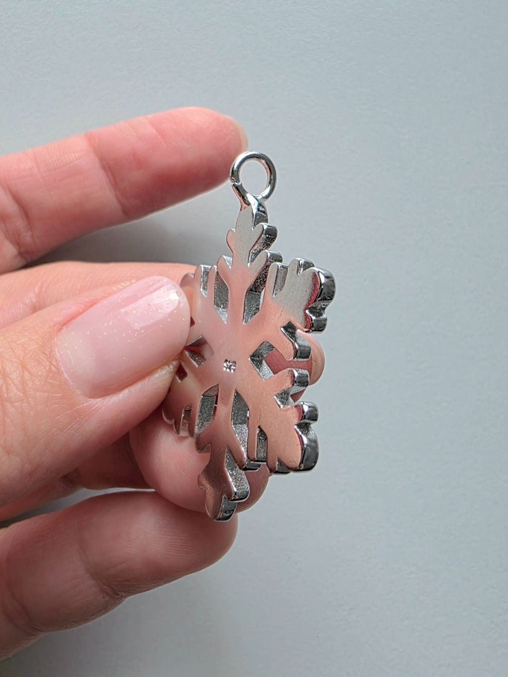 Pendentifs: Schneeflocken Anhänger Silber 925 – Neuf (Voir description) à Madetswil par triforuz 5