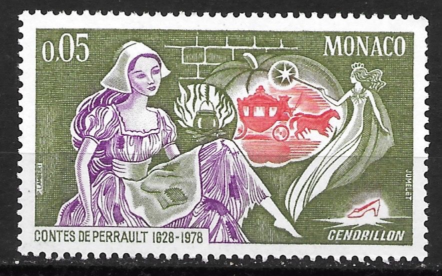 Alle Briefmarken: Monaco 1978: Aschenbrödel – Gebraucht aus Zürich von Rainstamps