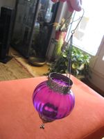 indische Lampe zum aufhängen pink
