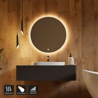 20861 - LED-Spiegel Rund SILA mit Touch-Schalter - 80cm