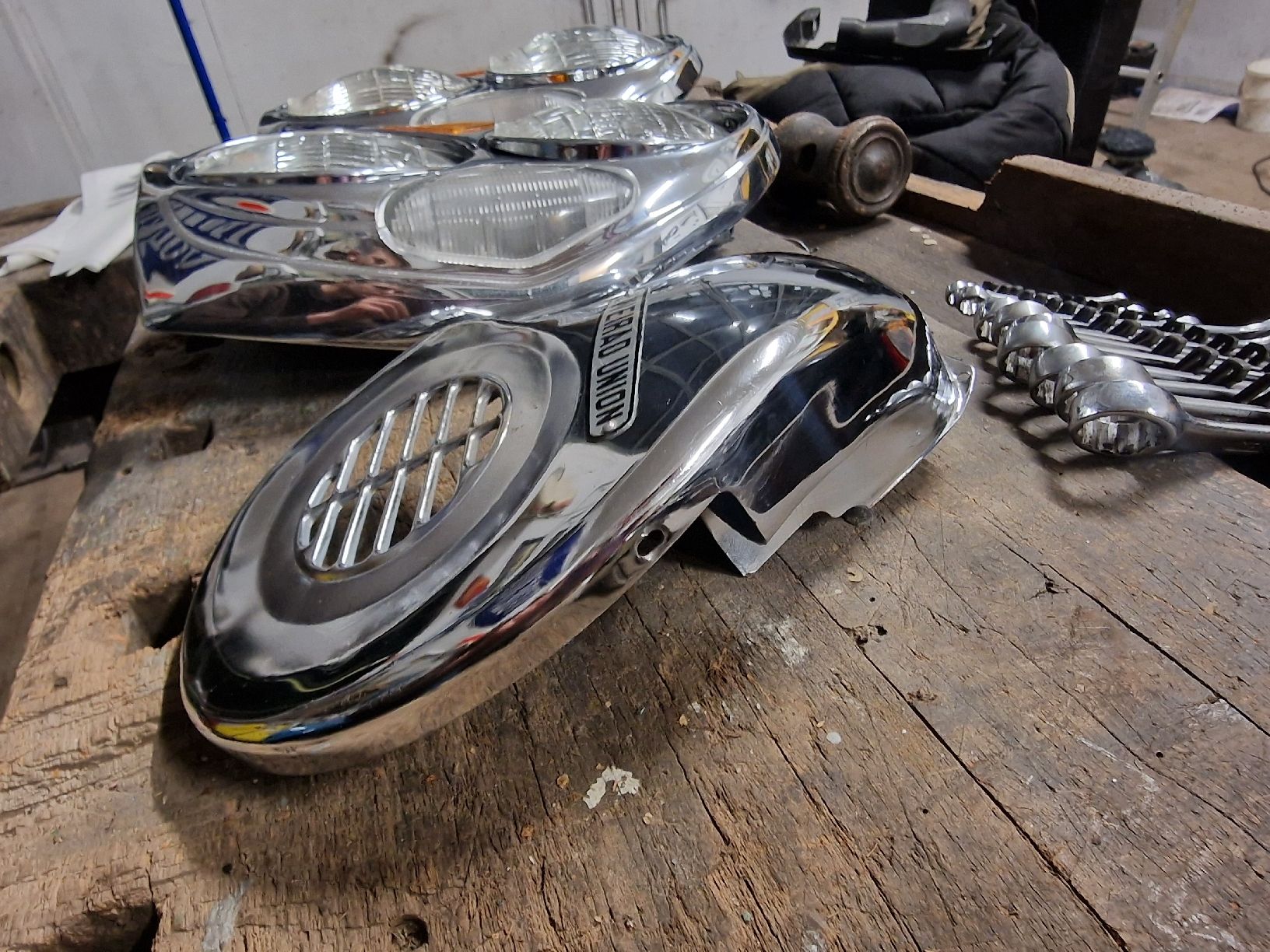 DKW Pièces pour mobylette: DKW M50 Gebläseverschalung Luftleitblech – D'occasion à Ernetschwil par Volvo0815 2