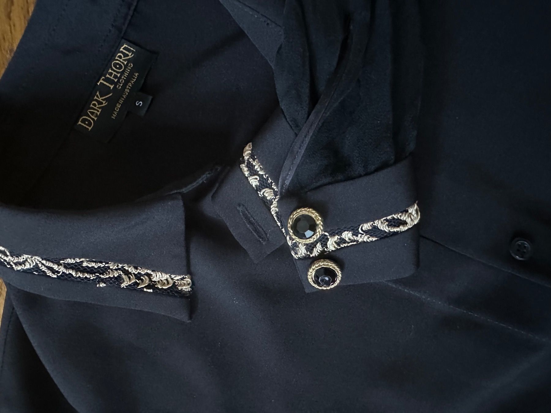 Camicette: Gotik Bluse Dark Thorn – Usato da Siebnen venduto da koschitoschi 4