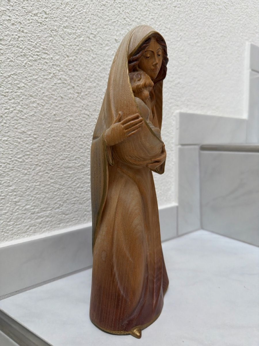 Sculptures & Statues: Madonna mit Kind, geschnitzt aus Holz. – D'occasion à Biberist par Momo33 4