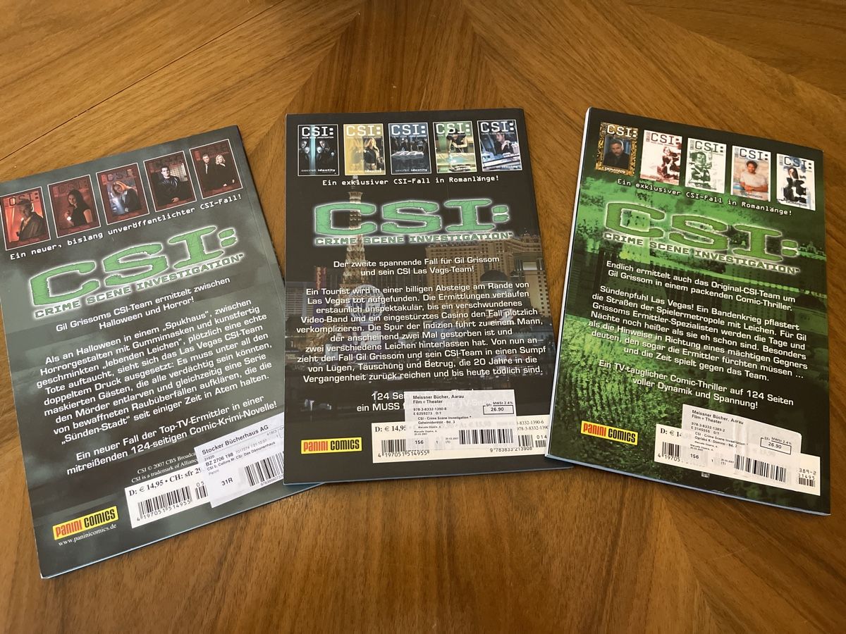 Comics: CSI Comic-Hefte, 3 Stuck, Krimi-Spannung – Gebraucht aus Unterkulm von AnoliOccasion 1