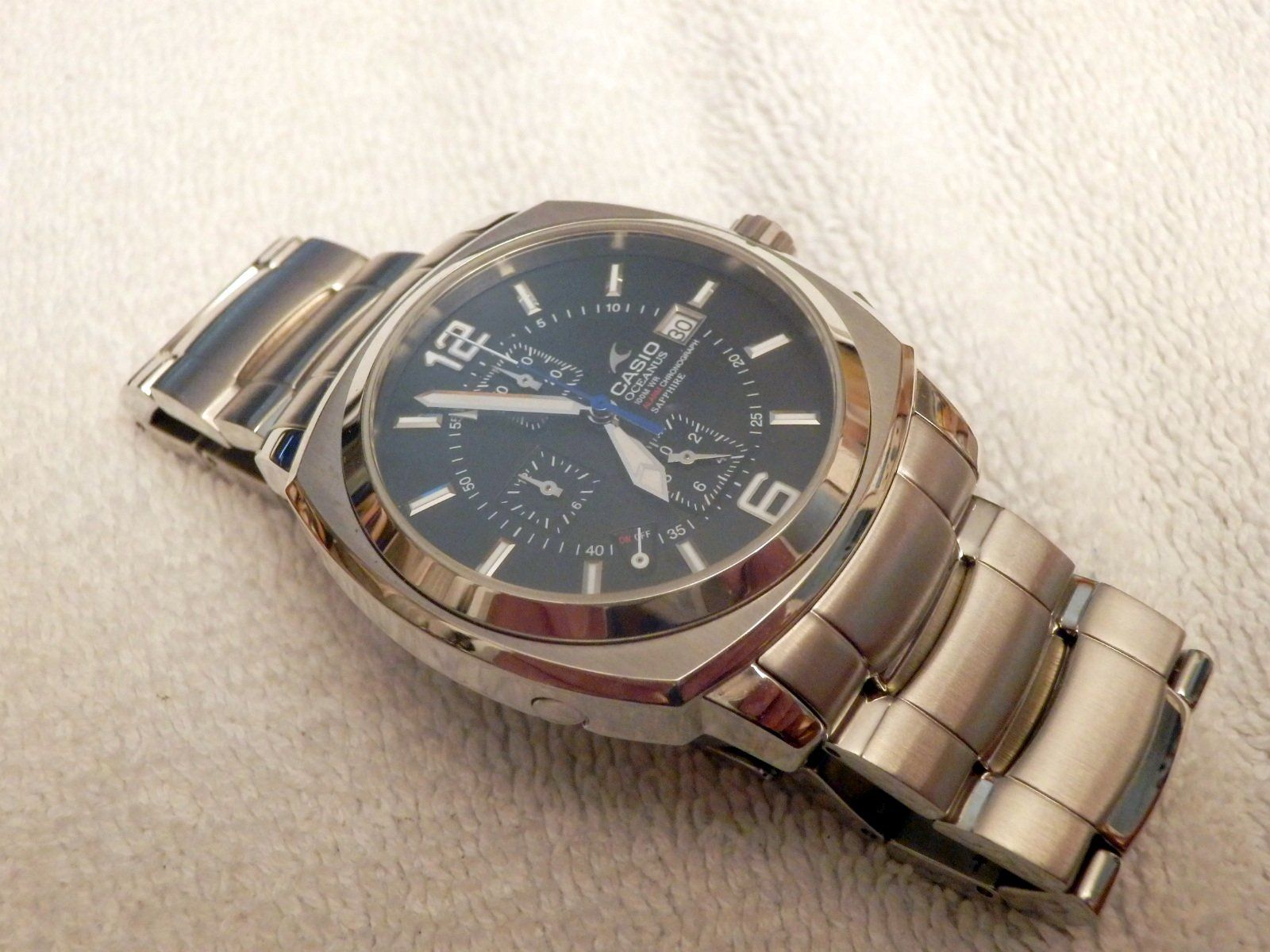 Casio Orologi: Casio Oceanus, Chronograph, Alarm, Quartz, neuwertig mit Box – Usato da Ueberstorf venduto da dinbau 1