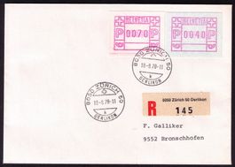 ATM 2_Abart "WEISSES PAPIER"_18.8.78 Zürich 50__KW 260.00 !