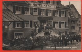 RHEINECK Hotel Hecht - Bes.: E. Schmid - Pferde-Kutschen