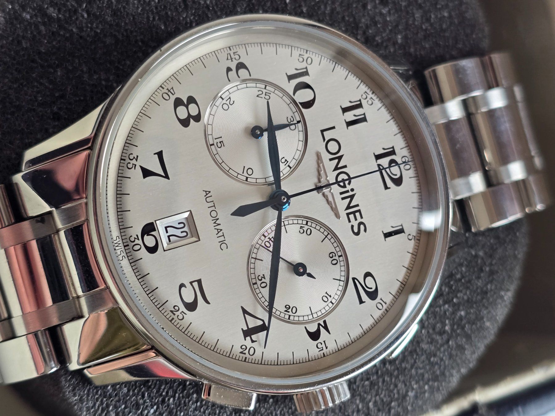 Longines Orologi: Longines Master Collection Chronograph L2 650 4 + Box Jumbo – Usato da Muri AG venduto da Corredor
