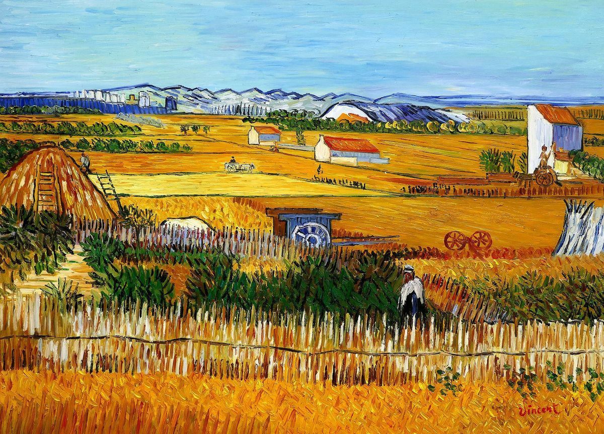 Riproduzioni & Creazioni: Vincent van Gogh - Erntelandschaft – Nuovo (secondo la descrizione) da Larnaca venduto da KunstDepot24