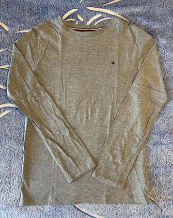 TOMMY HILFIGER Langarmshirt grau Grösse 152/164