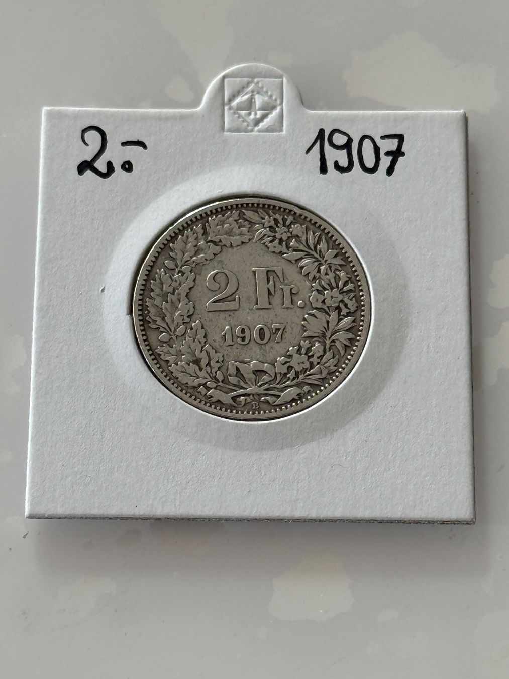 Tutti le monete: 2 Franken 1907  Rar – Usato da Wallisellen venduto da SWISS_SILVER1