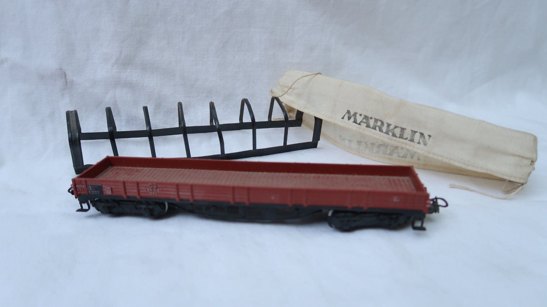 Märklin Modellini di ferrovie: MÄRKLIN Planen-Güterwagen (1) – Usato da Muttenz venduto da Laeckerlihamschter 2