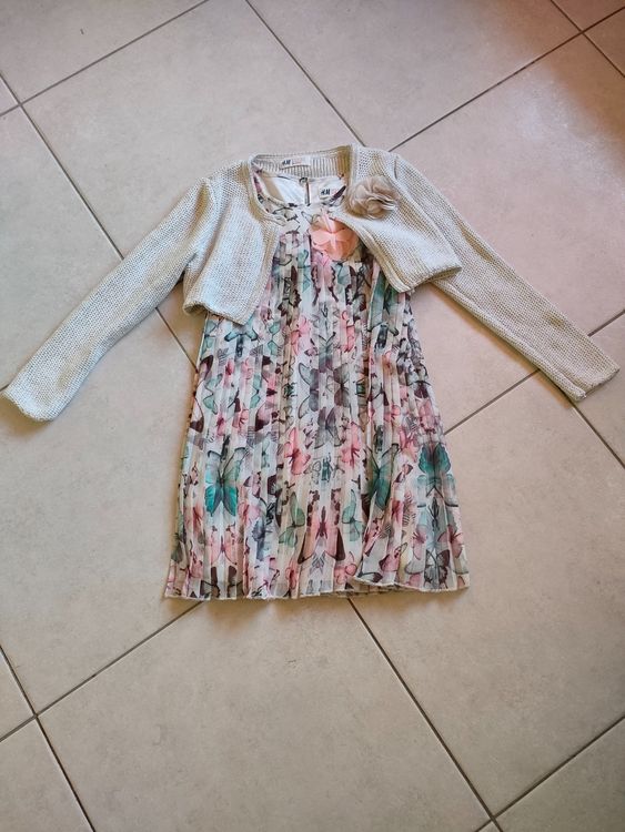 Inhzoy Baby Weihnachts Outfit Set - Kleid Mit Bolero Und Stirnband Für Mädchen