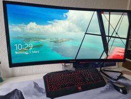 Predator PC & Tastatur, Logitech Maus & AGON Curved Monitor!