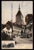 AK Aarau, Ziegelrain, Hotel Gerber Terminus, Straßenpartie