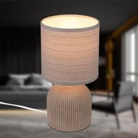 Tischlampe mit Stoffschirm