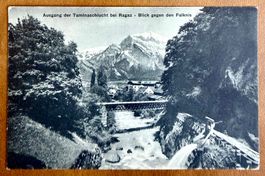 Ragaz - Ausgang der Taminaschlucht bei Ragaz - 1912