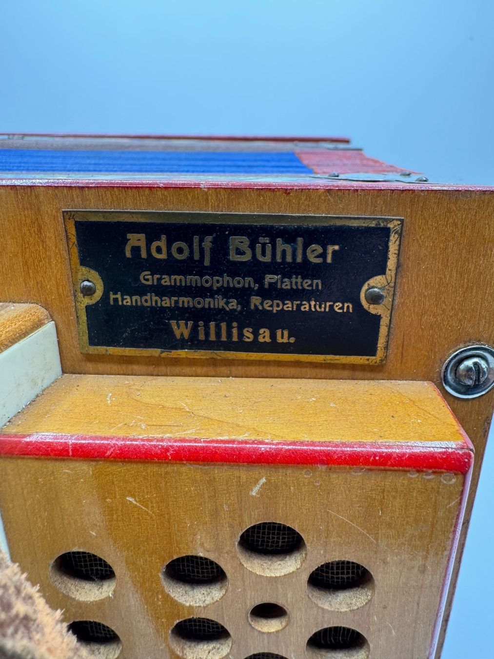 Strumenti musicali: Handörgeli Adolf Bühler Willisau, Handharmonika antik – Usato da Sachseln venduto da BONATI01 2