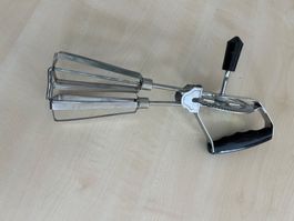 Handkurbel - Schneebesen Metall