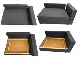 Kleines Schlafsofa mit Stauraum