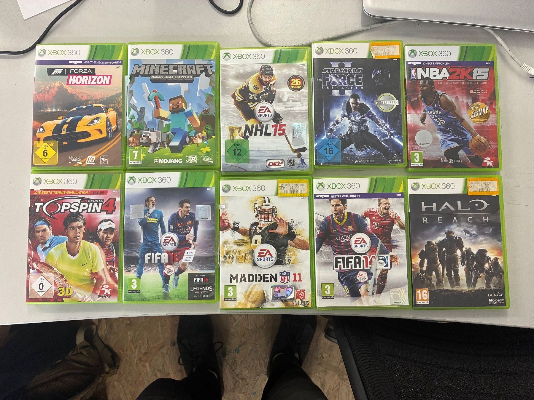 Consoles: Xbox 360 Konsole mit 10 Spielen – D'occasion à Dübendorf par sdbu-frappant 2