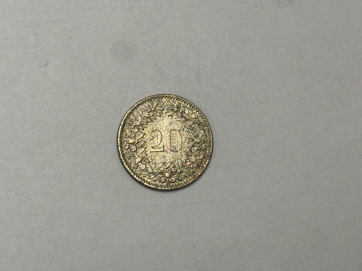 Tutti le monete: Schweiz  20 Rappen 1858 – Usato da Zürich venduto da daki81 1