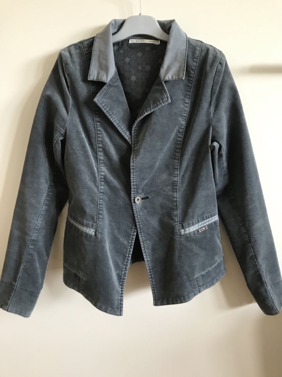 Nile Jacken: Veste Nile Atelier, gris bleu, taille S, coton – Gebraucht aus Morges von sandy069