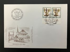 Couvert Tag der Briefmarke 1982 Reinach AG
