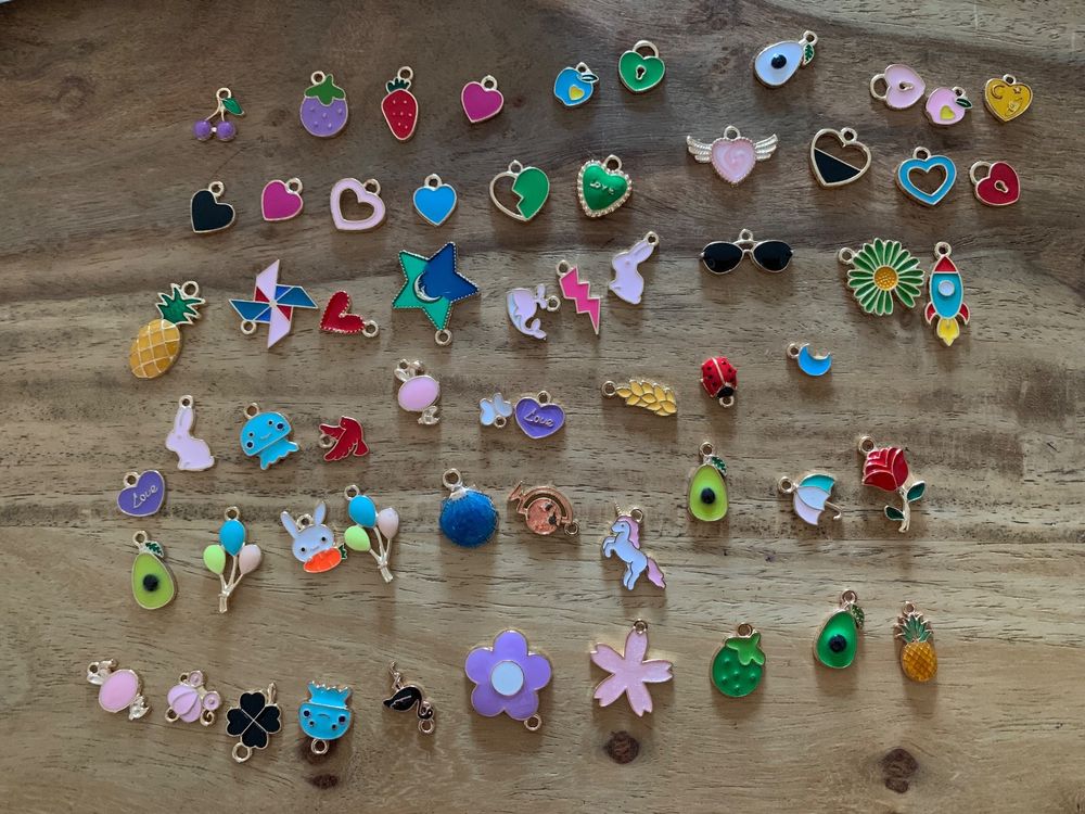 JYNXOR Charm Anhänger Set 30 Stück - Muscheln & Meerestiere Gold