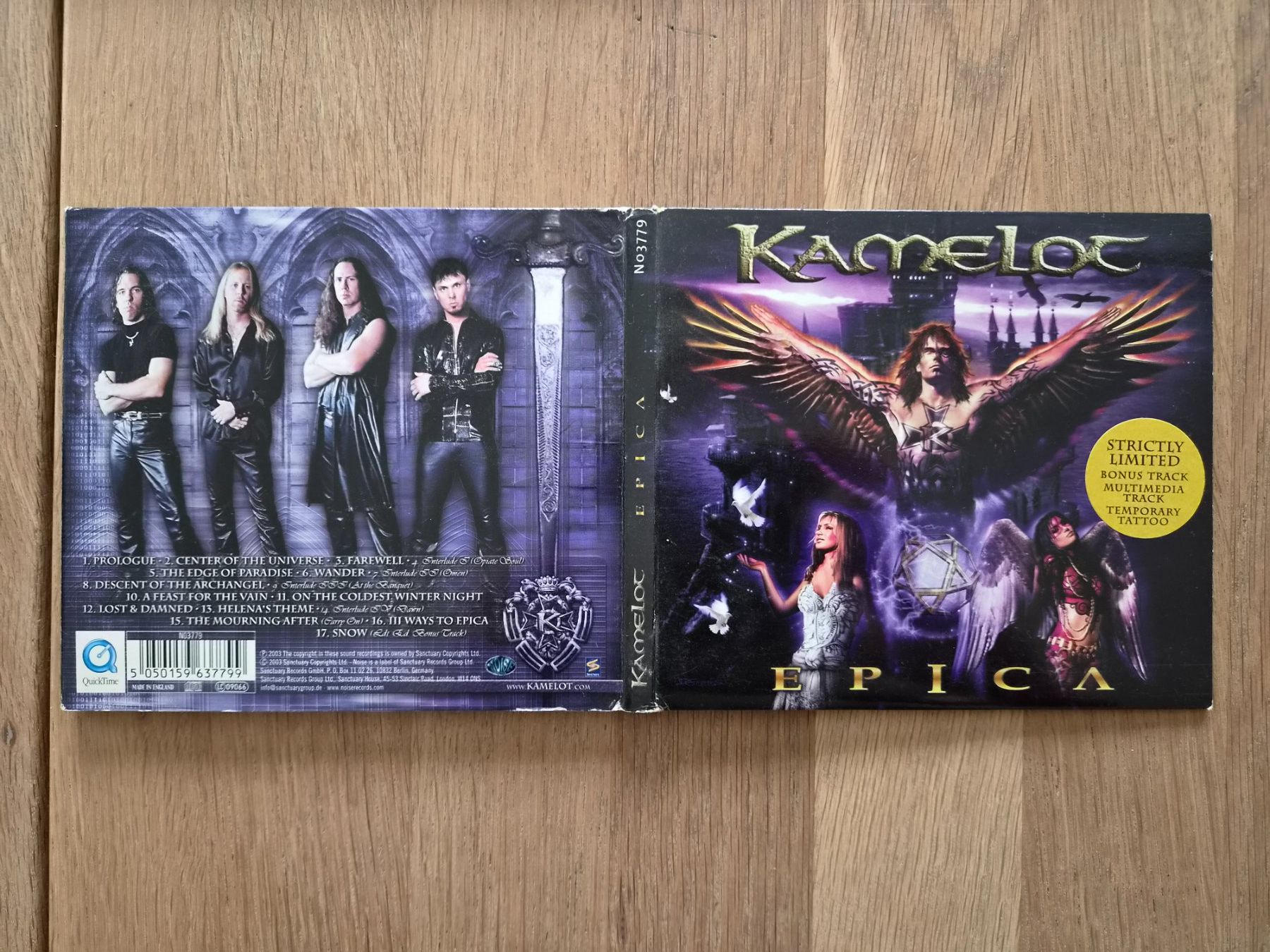 CD: CD Kamelot - Epica - Strictly Limited Edition, 2003 – Usato da Nebikon venduto da Harley-Davidson01