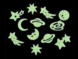 12 LEUCHTSTERNE SPEZIAL - STERNENHIMMEL - SELBSKLEBEND