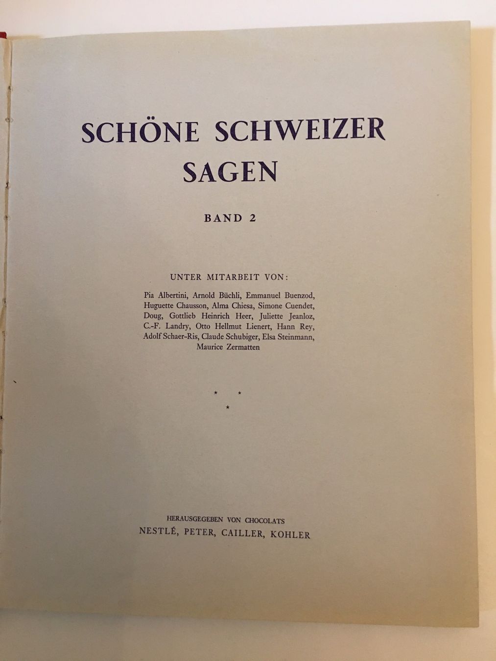 Alben: N.P.C.K. Schöne Schweizer Sagen  Bd. 2,  komplett, 1955 – Gebraucht aus Bern von rewe45 1