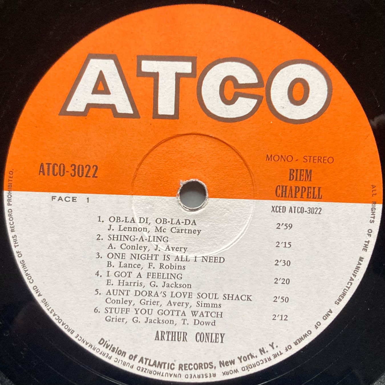 Dischi in vinile: ARTHUR CONLEY - OB-LA-DI, OB-LA-DA – Usato da Poliez-Pittet venduto da Newtown-Records 2