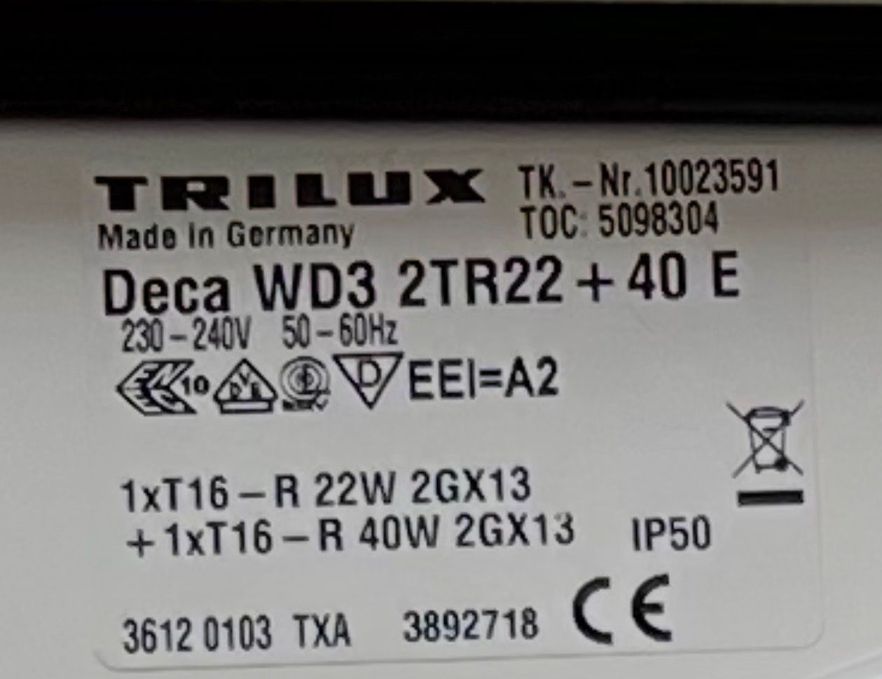 Lampadari & plafoniere: Trilux Deckenlampe WD3 – Usato da Birmensdorf ZH venduto da Zielasco 7