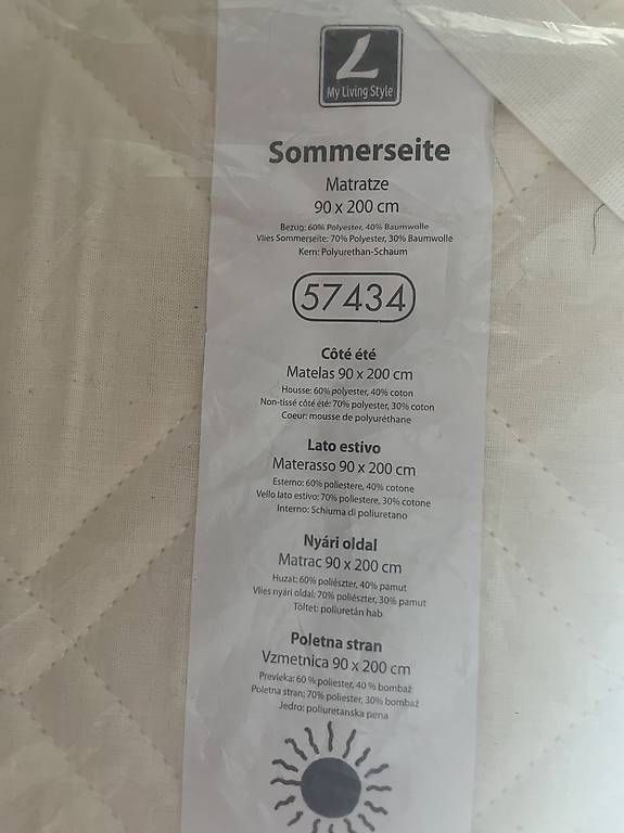 Materassi: Matratze weiss 90x200x17cm  – Usato da Heiden venduto da Hutzenfutz2 1