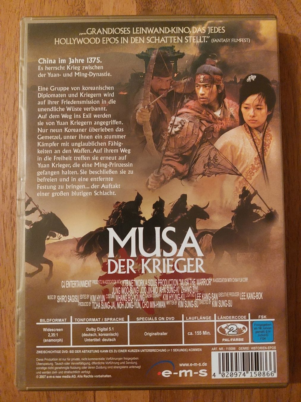 Tutti i DVDs: DVD - Musa Der Krieger – Usato da Rheinfelden venduto da FilmAuktion 1