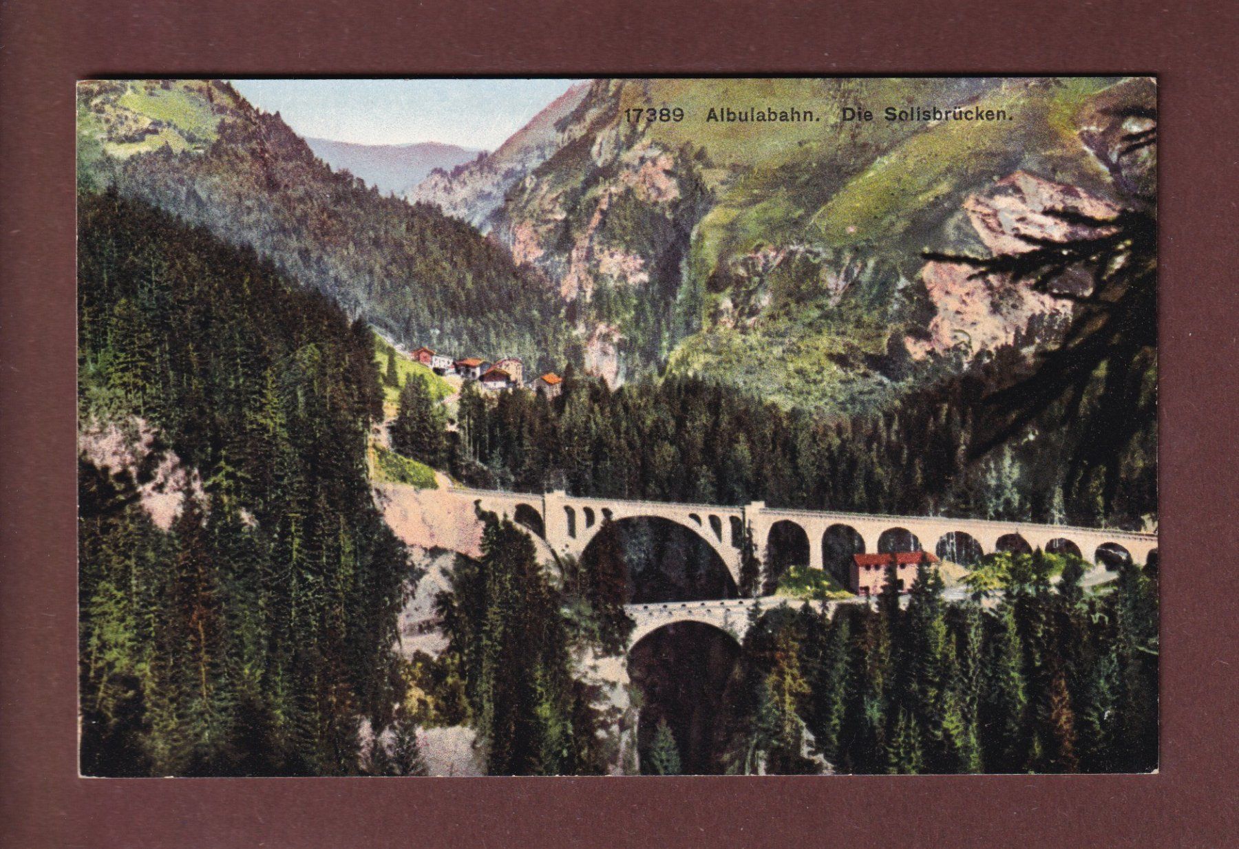 Ansichtskarten: ALBULABAHN - Solisbrücken – Gebraucht aus Pully von nicecards-shop