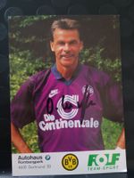 Ottmar Hitzfeld - handsignierte BVB Autogrammkarte