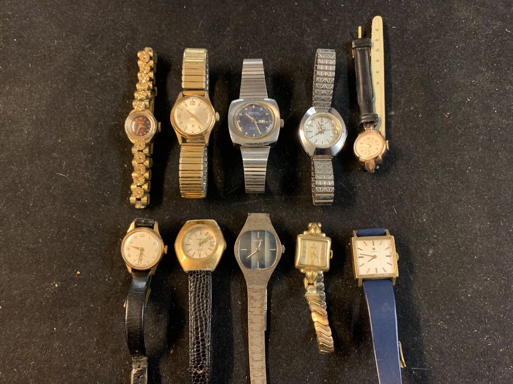 Montre Femme plaquée or vintage (1940-50) mouvement automatique