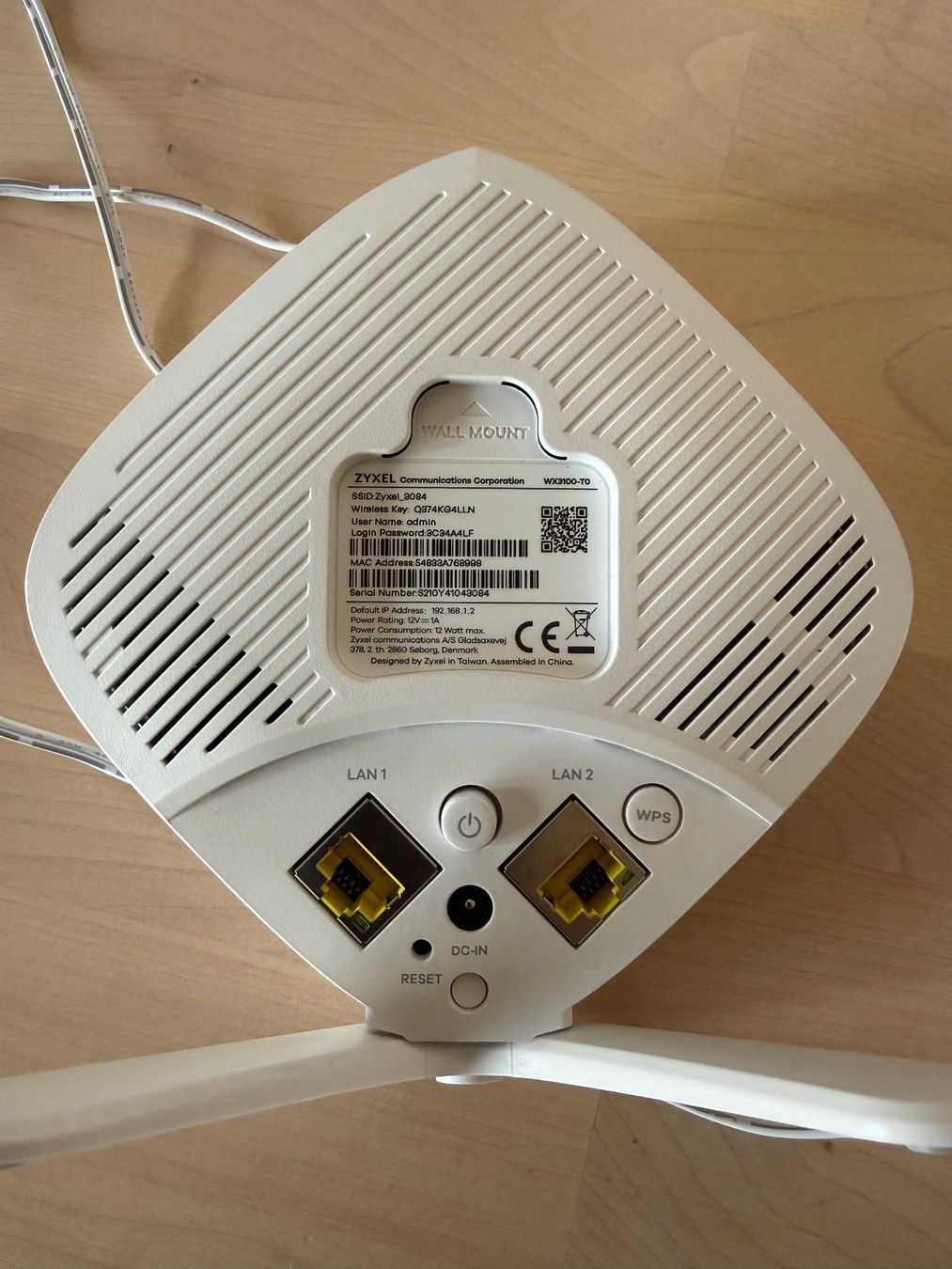 Zyxel WiFi: WLAN-Mesh-Repeater Zyxel WX3100-T0 – Usato da Winterthur venduto da ricarda55 2
