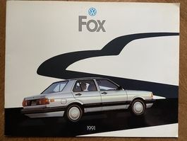 VOLKSWAGEN VW FOX USA Prospekt MY 1991 prestige brochure