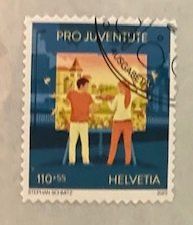 Alle Briefmarken: Pro Juventute SBK J433Aa ET – Gebraucht aus Quartino von Gutri44
