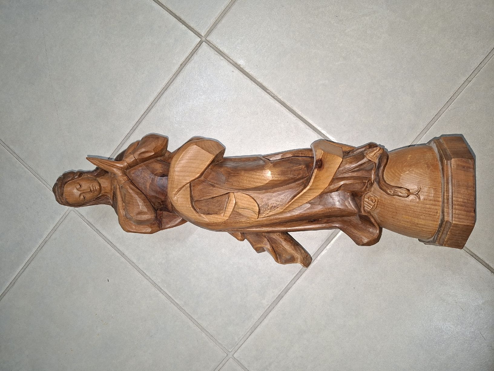 Statuette: Aus Holz geschnitzte Maria 52 cm – Usato da Cham venduto da Roli692 2